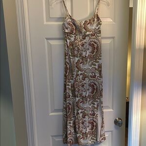 Wilfred Paisley Midi Dress with Slit